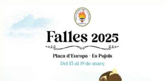 Fallas 2025 en la plaza de Europa de es Pujols Fallas 2025