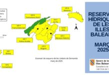 Las reservas hídricas suben un punto en marzo y se sitúan en el 52% en Baleares Reservas hídricas datos marzo 2025