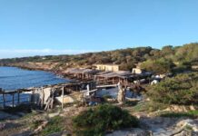 Trabajos de investigación y digitalización de los varaderos tradicionales de la isla Casetas varadero en el Torrent de s'Alga