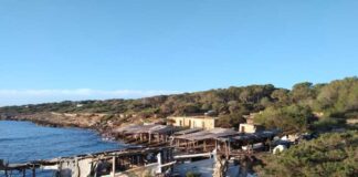 Trabajos de investigación y digitalización de los varaderos tradicionales de la isla Casetas varadero en el Torrent de s'Alga