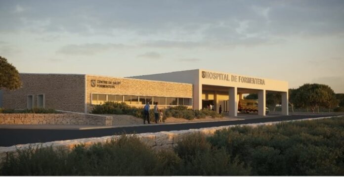 Maqueta del nuevo edificio junto al Hospital de Formentera