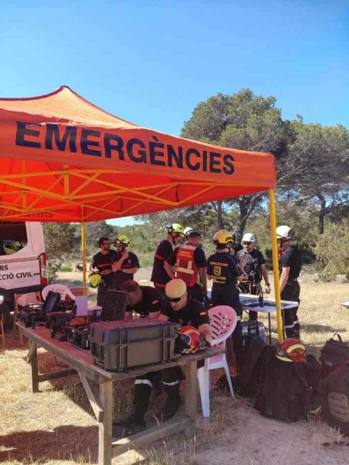Simulacro organizado por Govern balear y UME celebrado en las cuatro islas