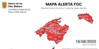 El Govern pide máxima prudencia a la población frente al peligro extremo de incendios forestales este fin de semana