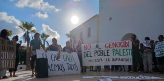 Concentración ciudadana a favor de Gaza y la Summud Flotilla Formentera- Palestina