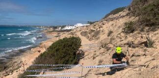 Cerrado el tramo del camí des Copinar hacia caló des Mort por motivos de seguridad