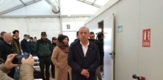 90 migrantes han pasado ya por la carpa instalada en la Savina para la acogida en tránsito Carpa acogida migrantes