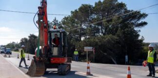 Inicio de las obras previas al asfaltado de la PM-820