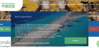 GxF denuncia el retraso en la activación de la web de Formentera.eco