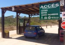 Formentera activa el control de acceso al Parc Natural de ses Salines y a otras zonas sensibles de la isla a partir del 10 de mayo Control entrada Parc Natural