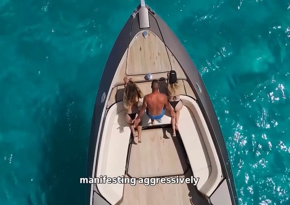Fotograma del moment 'manifesting aggressively' del vídeo publicat per Smart Charter a Xarxes