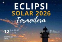 Formentera se prepara para vivir el eclipse solar del día 12 de agosto desde es Cap de Barbaria