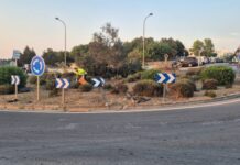 Accidente en la rotonda de Sant Francesc