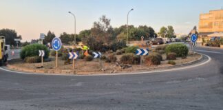 Accidente en la rotonda de Sant Francesc