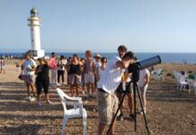 Las nubes impiden ver el “anillo de diamante” del eclipse solar en Formentera Eclipse solar 2026