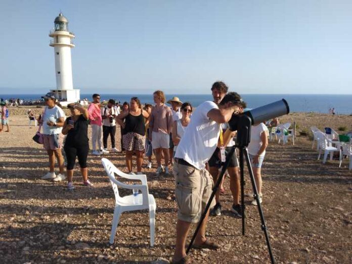 Telescopio habilitado por la Associació Astronòmica de Formentera Eclipse solar 2026