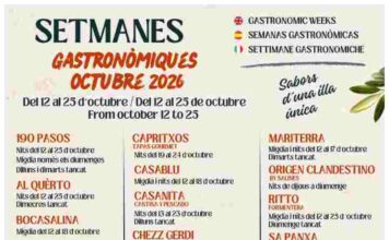 “Les Setmanes Gastronòmiques” de Formentera contarán con la participación de 26 restaurantes