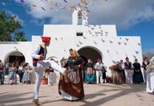 La Mola se vuelca con la celebración de la Virgen del Pilar